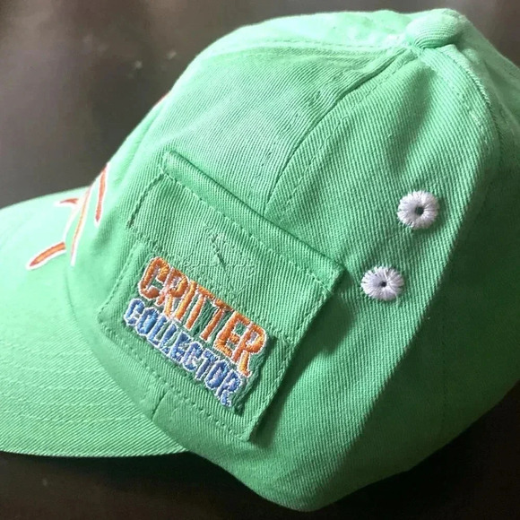 Critter Bug Themed Toddlers Unisex Green Adjustable Baseball Cap Sun Hat 2T-6T - Picture 7 of 7